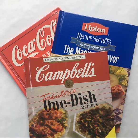Campbells Lipton Coca-Cola Cookbooks Hardcover Recipes Vintage Prepper Pantry 3 - Picture 1 of 7